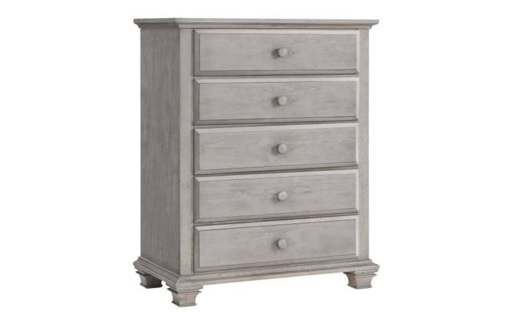 Oxford Baby Kenilworth 5 Drawer Chest In Stone Wash