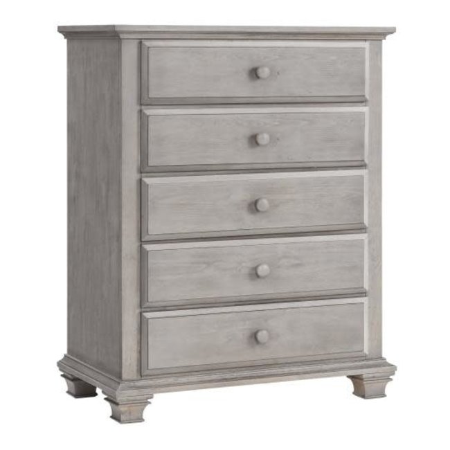 Oxford Baby Kenilworth 5 Drawer Chest In Stone Wash