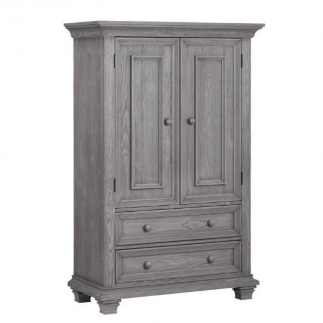 Oxford Baby Westport Armoire In Dusk Gray