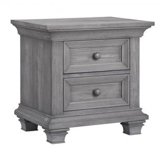 Oxford Baby Oxford Baby Westport 2 Drawer Nightstand In Dusk Gray