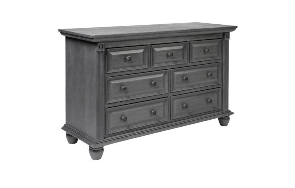 Oxford Baby London Lane 7 Drawer Dresser In Artic Gray