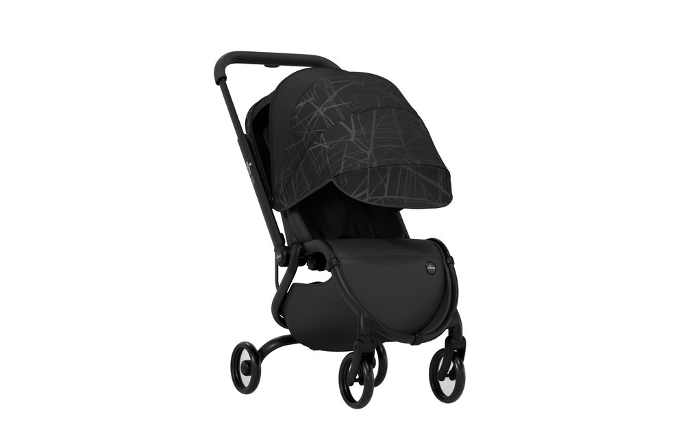Mima Zigi 4G Stroller In Ebony, With Rain Cover, Safety Bar And Foot Rest