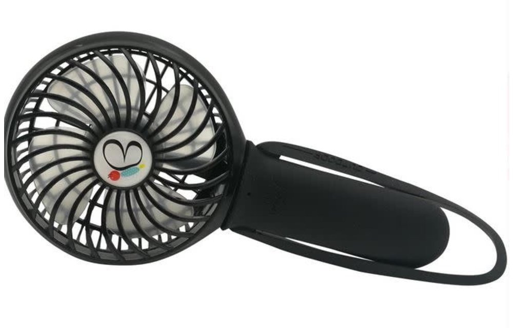 Buggygear 3 Speed USB Rechargeable Buggy "Turbo" Fan, Black/Black