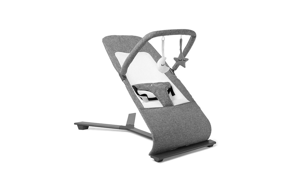 Baby Delight® Go with Me Alpine Deluxe Portable Baby Bouncer in Charcoal
