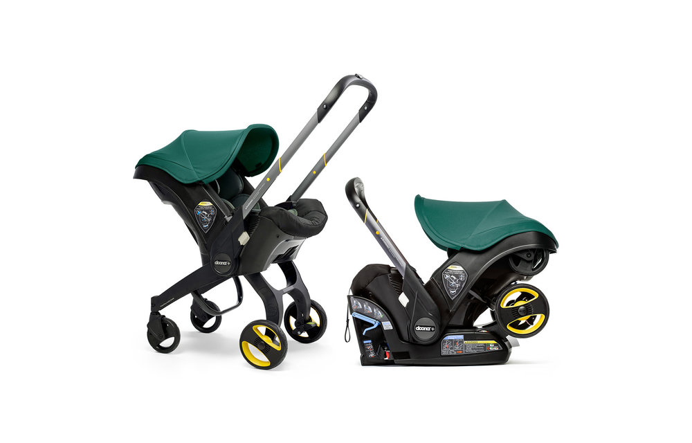 Doona + Infant Car Seat - Stroller With Infant Car Seat Base Racing Green