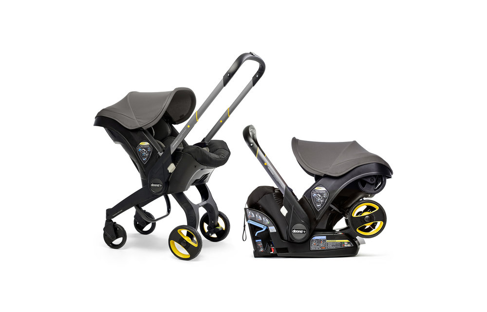 Doona + Infant Car Seat - Stroller With Infant Car Seat Base Grey Hound