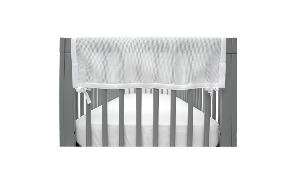 Breathable Baby Classic RailGuard Teething Cover Short Side – White
