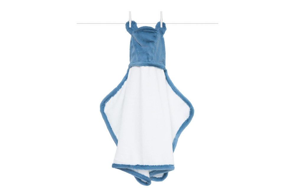 Little Giraffe Luxe Towel/ears in CornFlower