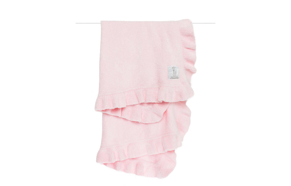 Little Giraffe Dolce Chevron Blanket In Pink
