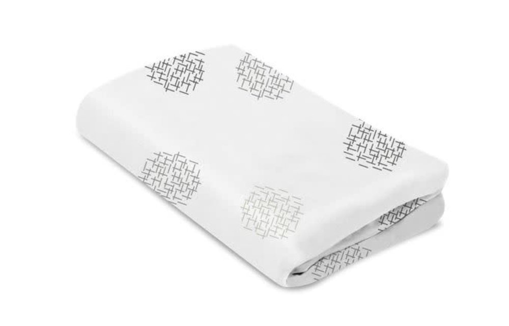 4moms Breeze Bassinet Cotton Sheet In White Crosshatch
