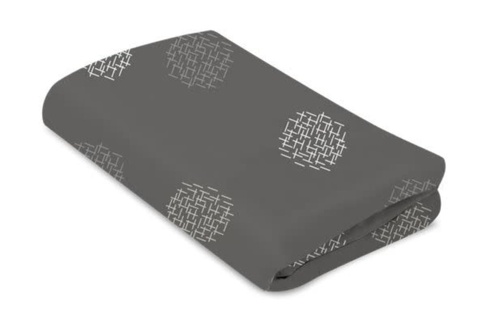 4moms Breeze Bassinet Cotton Sheet In Grey Crosshatch