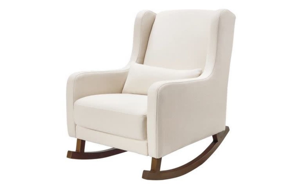 Baby Letto Kai rocker in eco-performance fabric | water repellent & stain resistant In Performance Natural Eco-Twill