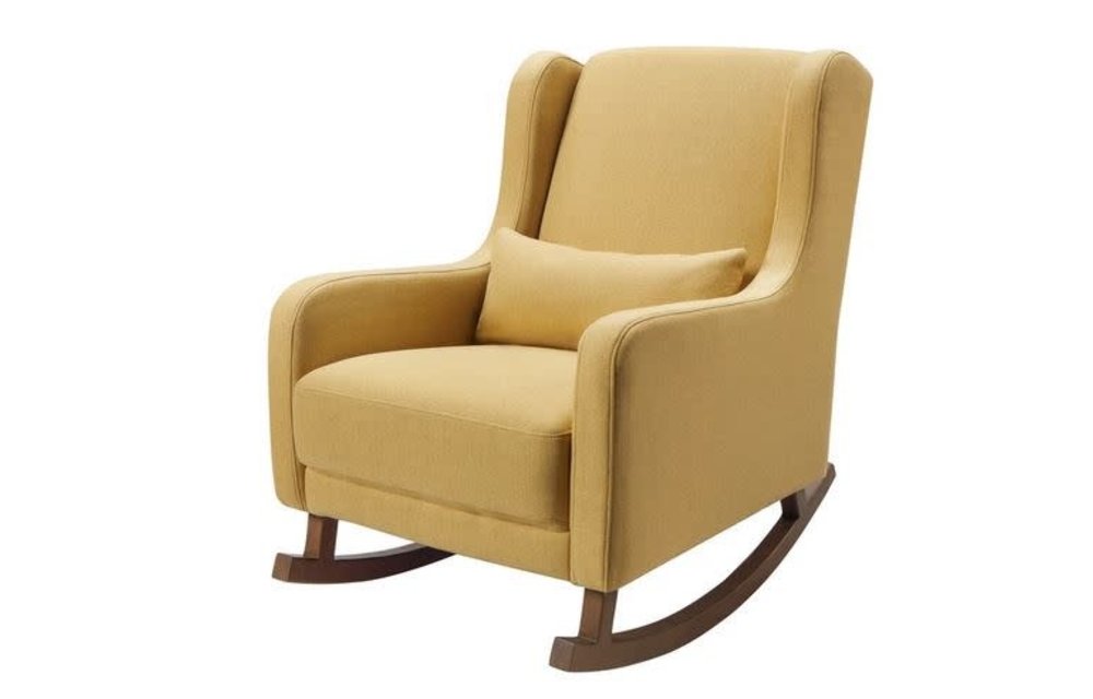 Baby Letto Kai rocker in eco-performance fabric | water repellent & stain resistant In Performance Dijon Eco-Twill