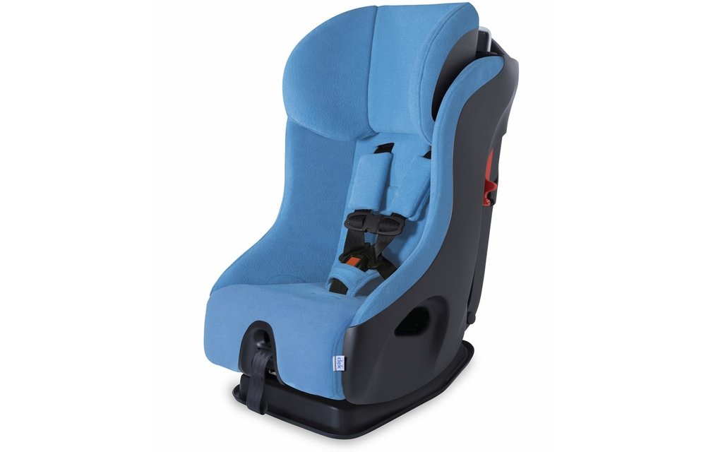 Clek Fllo Convertible Booster Car Seat In Ten Year Blue