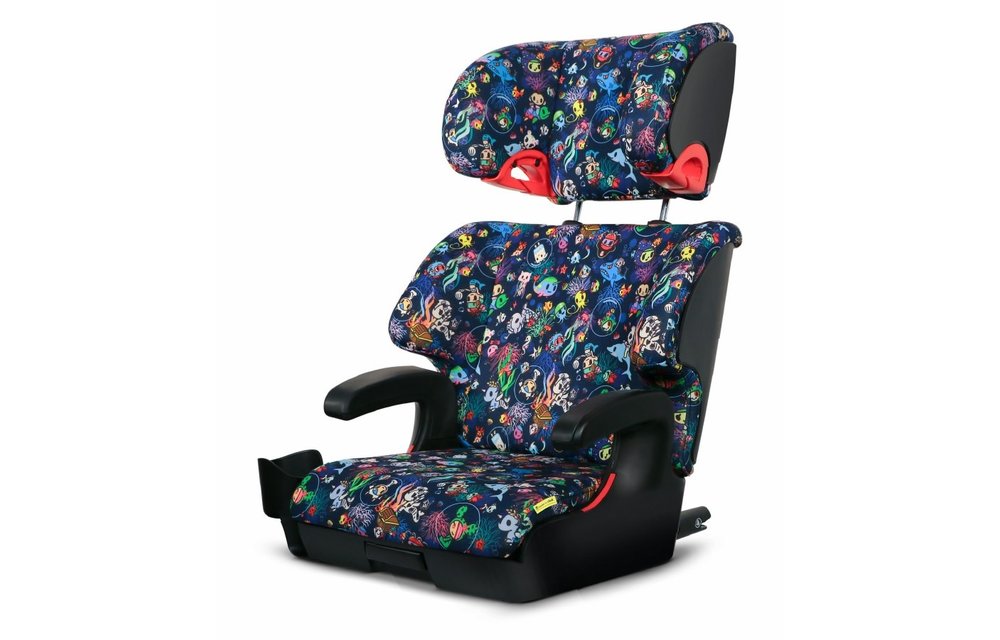 Clek Oobr Booster Car Seat In Tokidoki Reef Rider