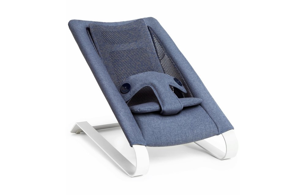 Bombol Bamboo 3D Knit Bouncer - Denim Blue