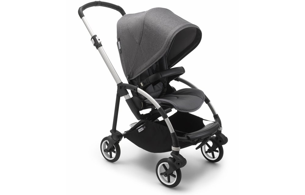 Bugaboo Bee6 Complete Stroller - Aluminum/Grey/ Grey Melange