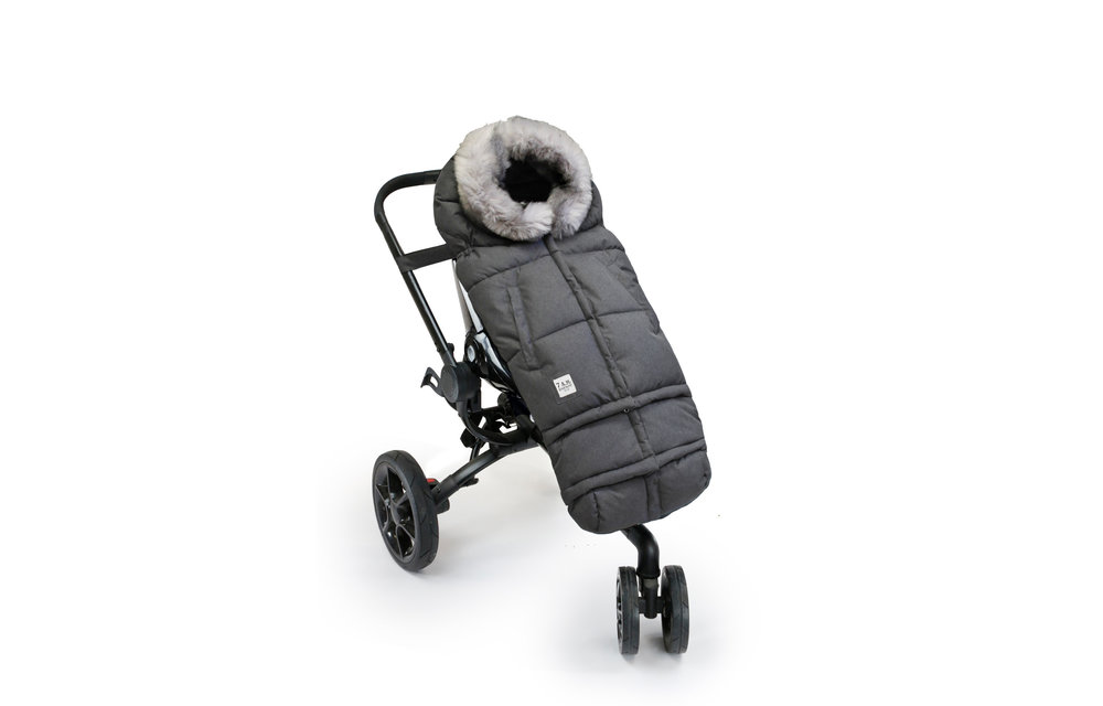 7 A.M. Enfant Evolution 212 Blanket In Tundra Heather Grey Dark Faux Fur /Plush - 6 Months -4 Toddler