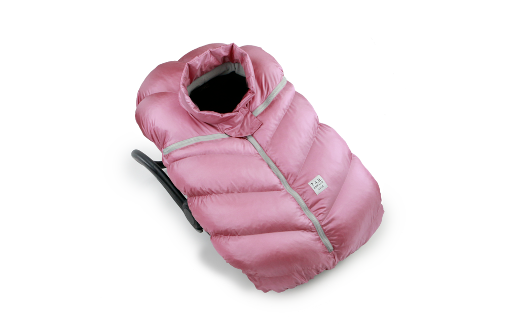 CLOSEOUT!! 7 A.M. Enfant Car Seat Cover -Cocoon In Metallic Lilac 0-12 Months