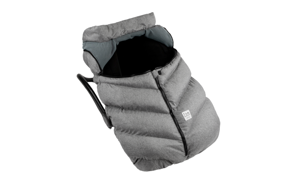 7 A.M. Enfant Car Seat Cover -Cocoon In Heather Grey 0-12 Months