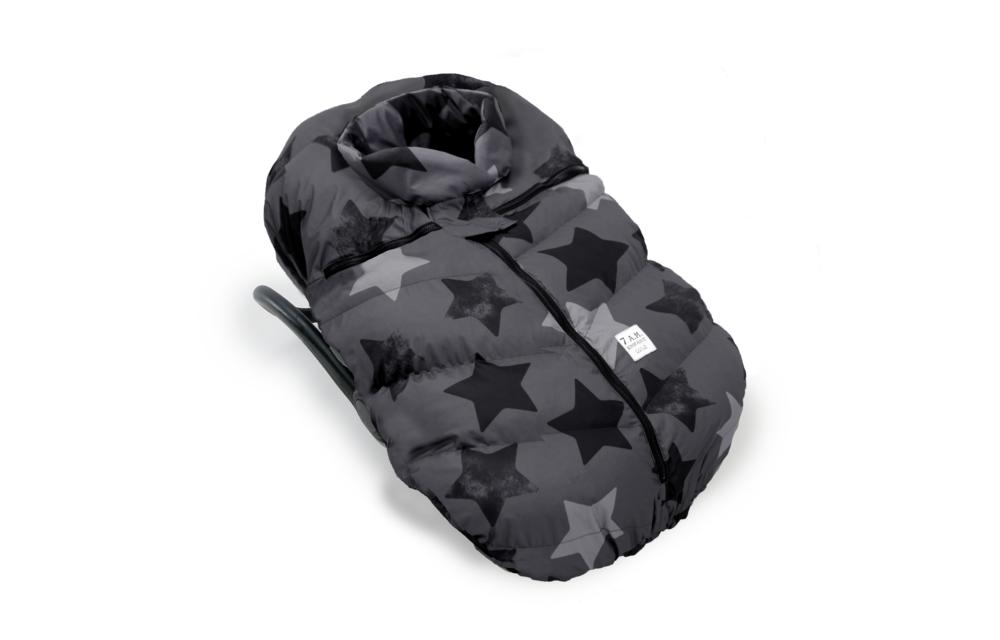 7 A.M. Car Seat Cover - Cocoon In Print Stella 0-12 Months
