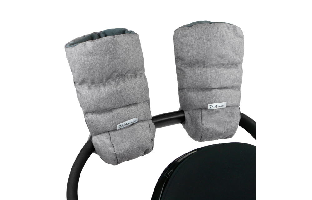 7 A.M. Enfant Warmmuffs In Heather Grey