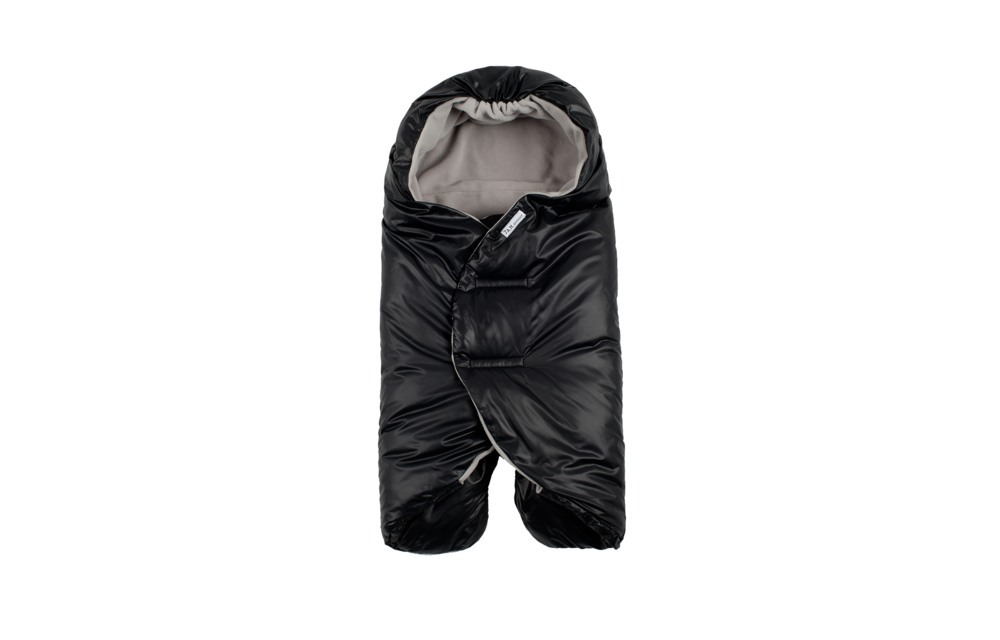 7 A.M. Enfant Nido Winter Infant Wrap In Black - Small 0-6 Months