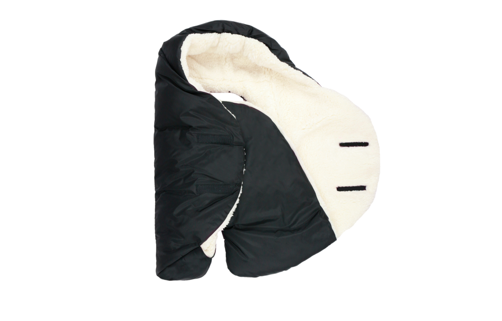 7 A.M. Enfant Nido Cloud Heavyweight In Black- Large 6-18 Months