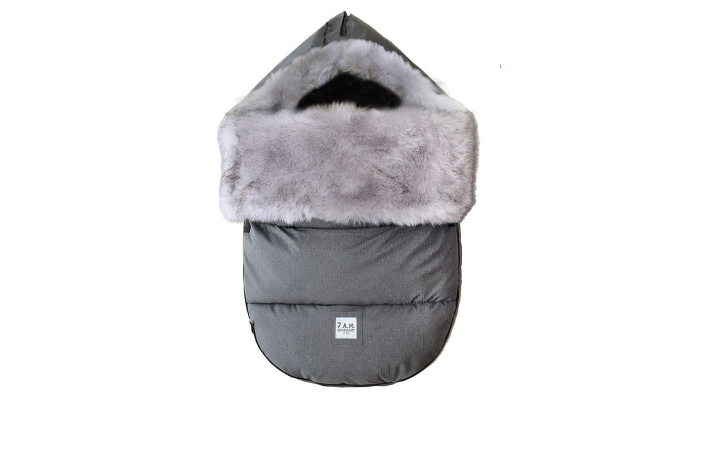 7 A.M. PlushPOD Tundra Heather Grey Dark In Medium/Large 18 Months-3 Toddlers