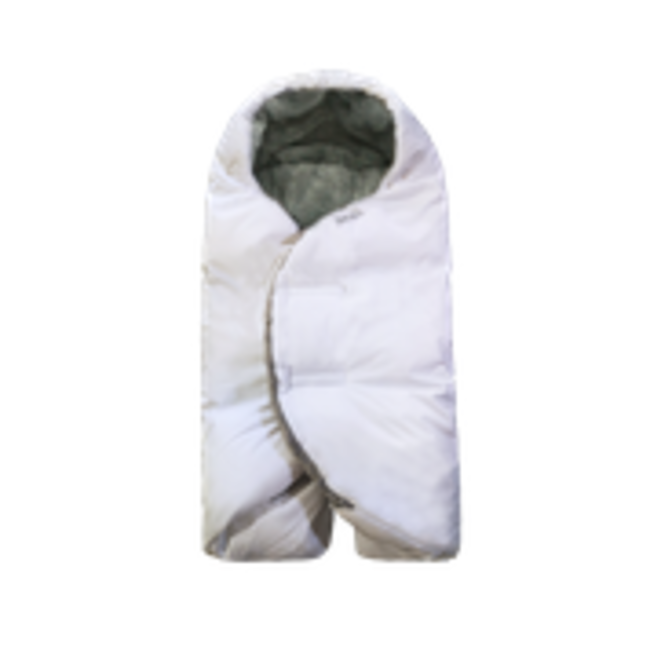 7 AM 7 A.M. Enfant Nido Winter Infant Wrap In White Plush- Small 0-6 Months
