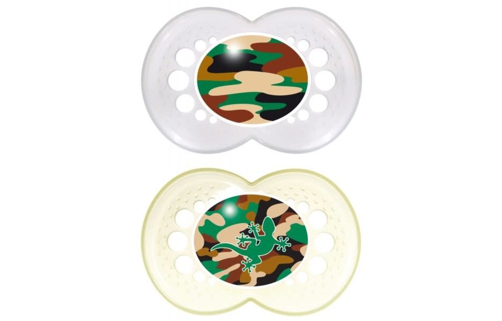 Mam Camo Pacifier 2-Pack (Assorted) - 16 Months +