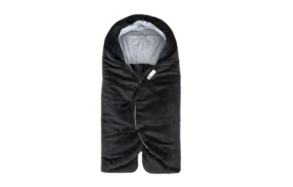 7 A.M. Enfant Nido Velour Cotton Lightweight In Black 0-6 Months
