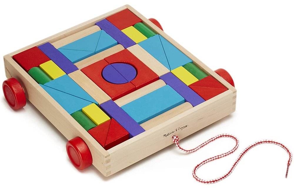 Melissa And Doug Unit Blocks Cart