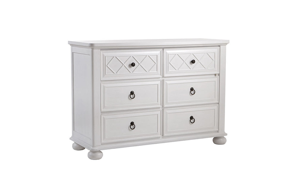 CLOSEOUT!! Pali Siracusa Double Dresser Vintage White