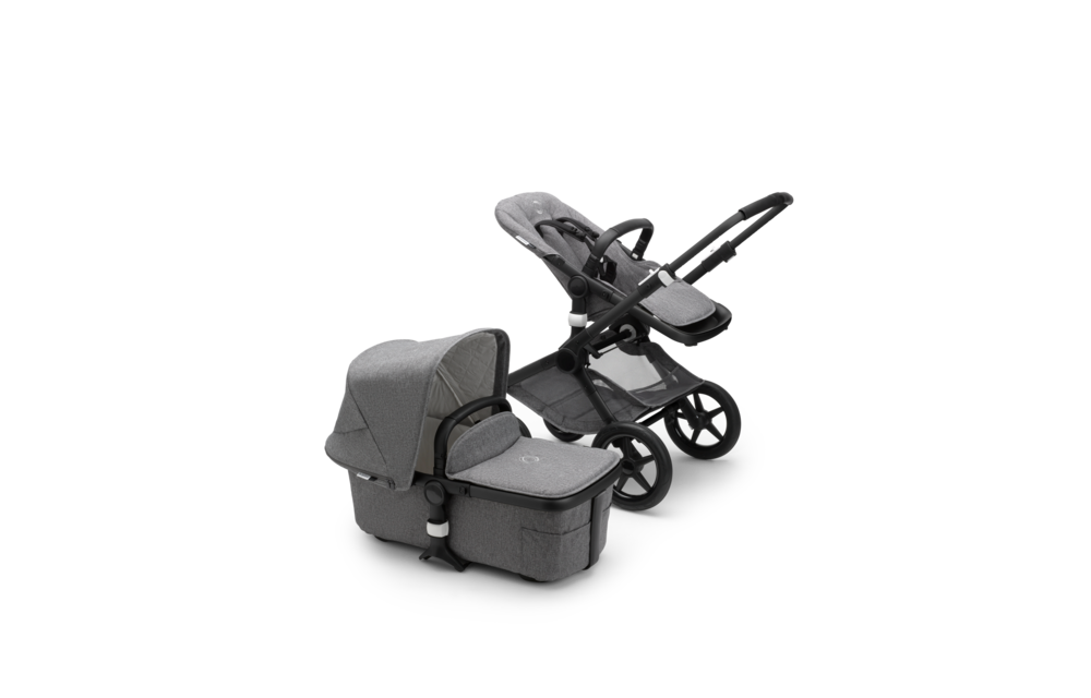 Bugaboo Fox2 CLASSIC Complete Stroller - Black/Grey Melange/Grey Melange