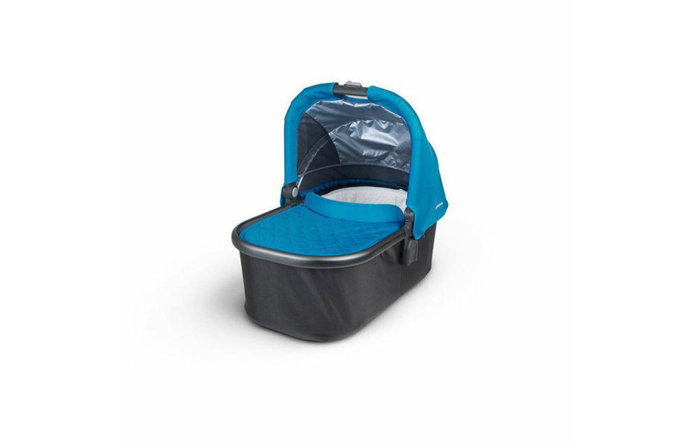 CLOSEOUT!! 2015 Uppa Baby Vista-Cruz Bassinet In Georgie (Marine Blue-Carbon)