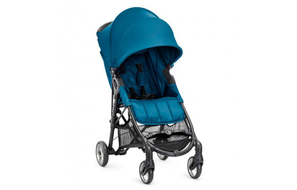 CLOSEOUT!! 2018 Baby Jogger City Mini Zip Wheel Single In Teal - Gray With Cup Holder