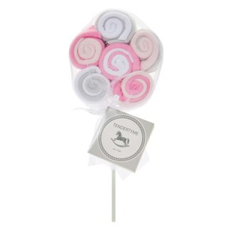 Tendertyme Tendertyme Lollipop Washcloth In Pink (12 Pack)