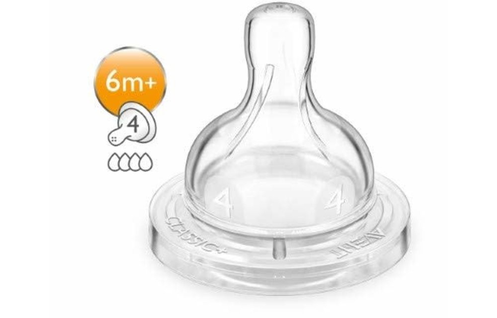 Philips AVENT Anti-Colic Nipple, Clear, (2 Fast Flow)