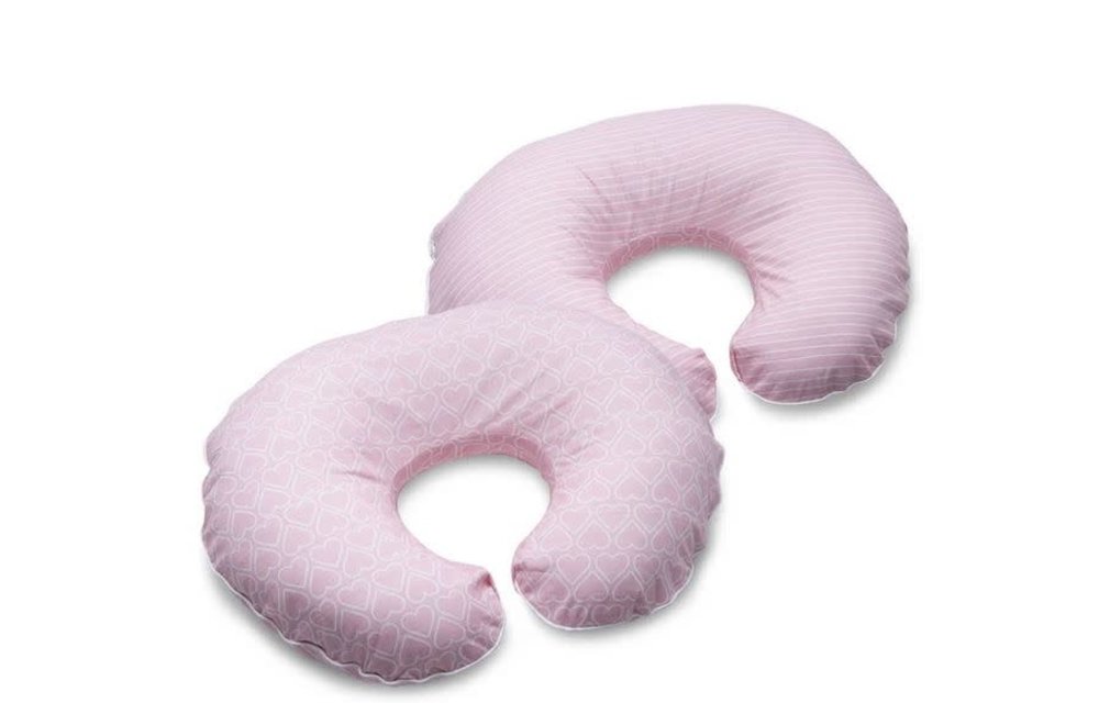 Boppy Bare Naked Pillow With Premium Slip Cover In Queen Of Hearts