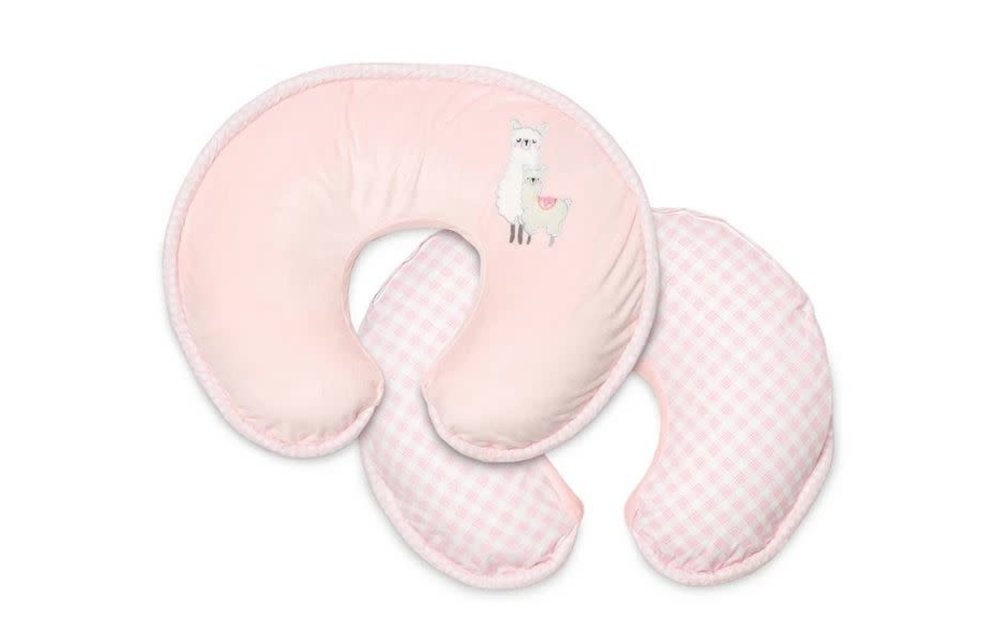 Boppy Luxe Feeding & Infant Support Pillow In Pink Llamas