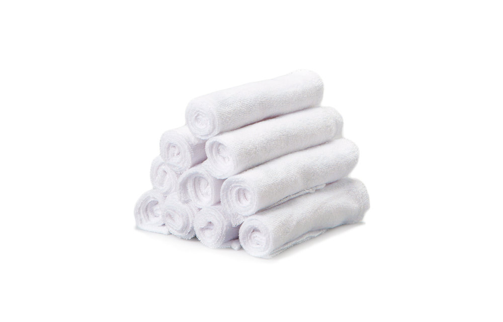 Spasilk Baby Washcloth In White