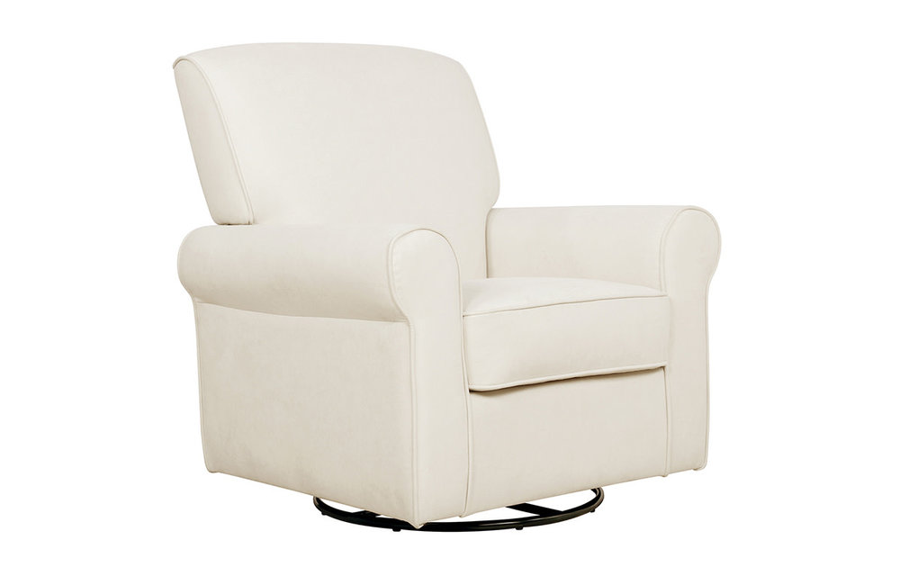 Evolur Baby London Upholstered 360 Swivel In Shell