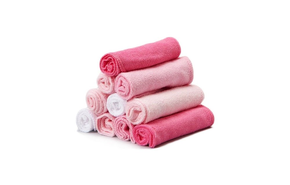 Spasilk Baby Washcloth In Pink
