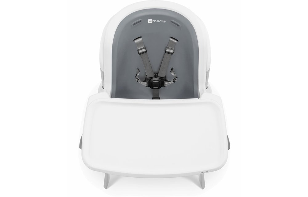 4 moms High Chair In White - Grey