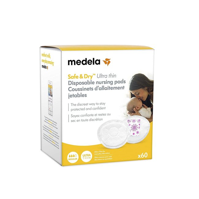 Medela Safe & Dry Ultra Thin Disposable Nursing Pads - 60