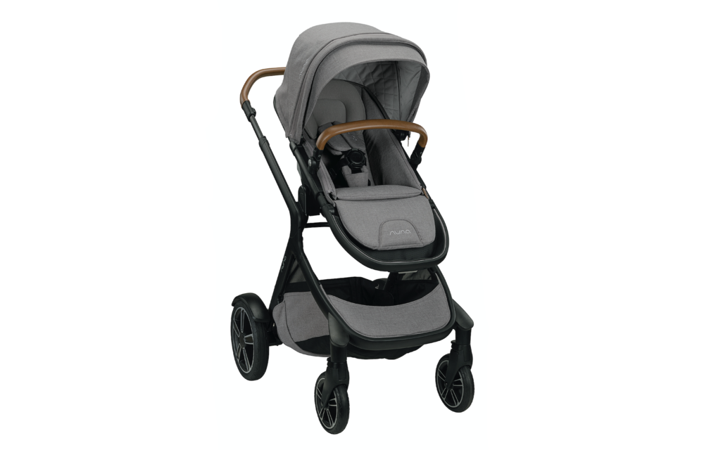 Nuna Demi Grow Stroller In Frost With Ring Adapter , Rain Cover, Magnetic Buckle