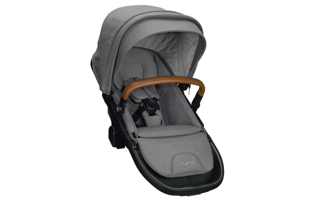 Nuna Demi Grow Sibling Seat With Rain Cover And Magentic Buckle In Frost