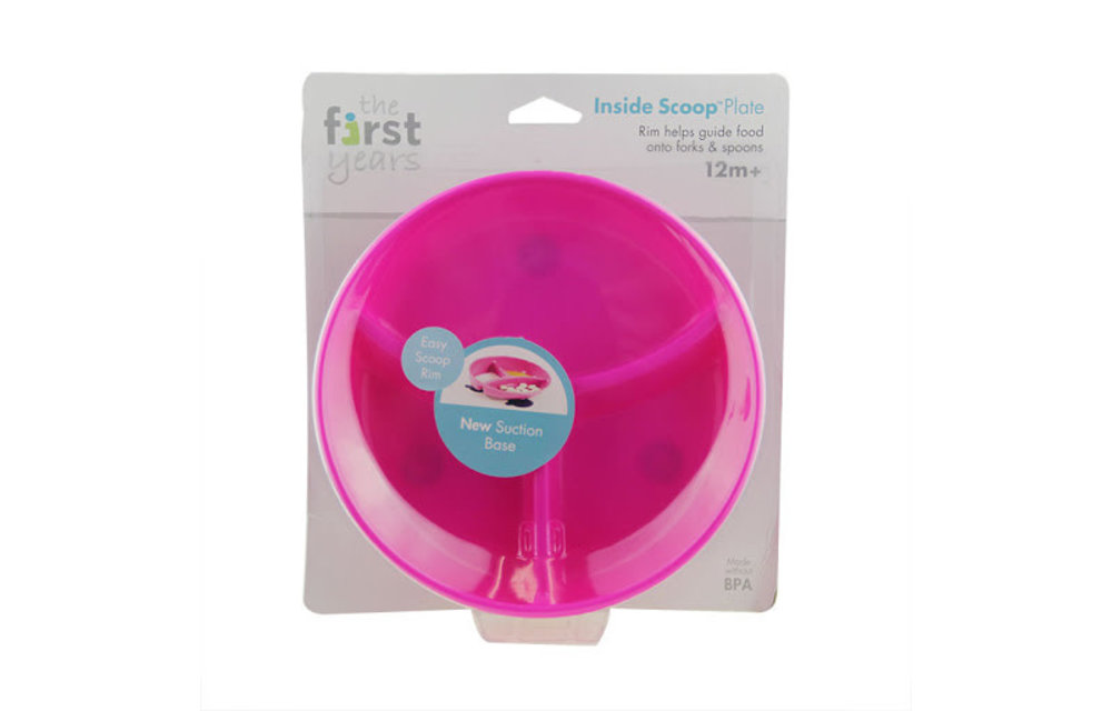 The First Years Inside Scoop Suction Sectioned Plate Assorted