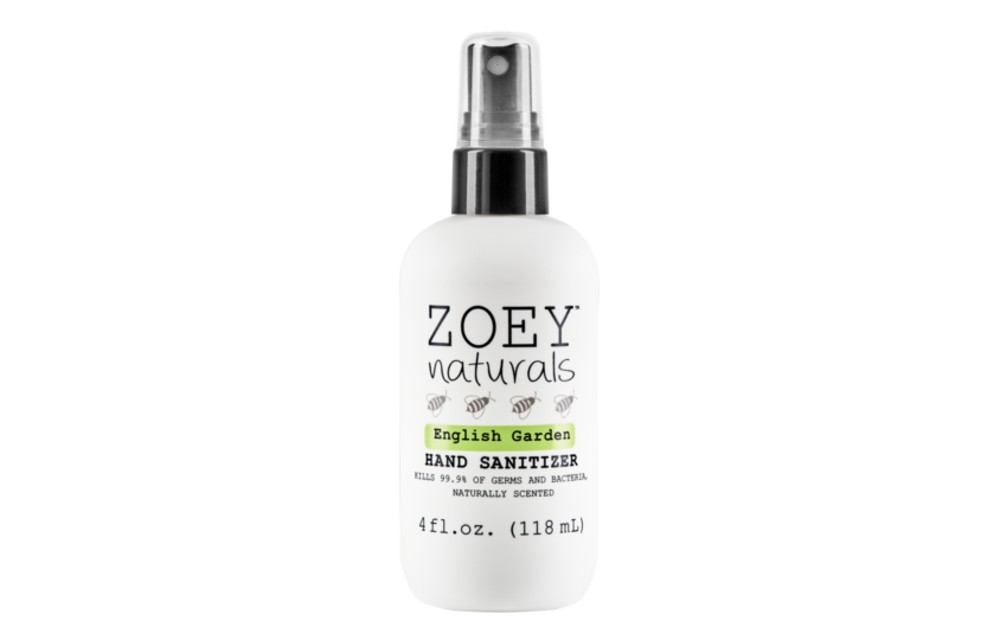 Zoey Naturals Hand Sanitizer In English Garden (4 Oz)